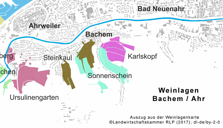 Weinlagenkarte Bachem